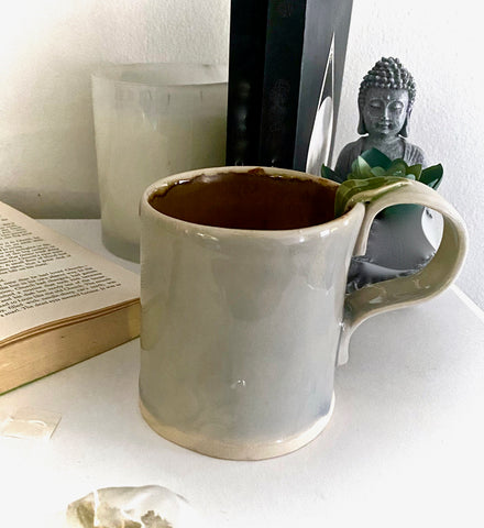 Large Grey/Brown Mug